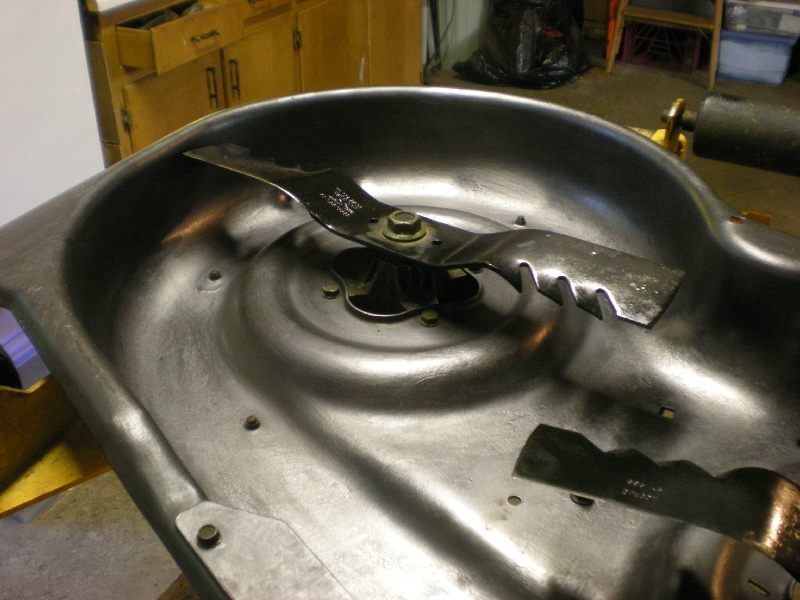 How to best strip rust/paint/grassgoo from mower deck underside Page