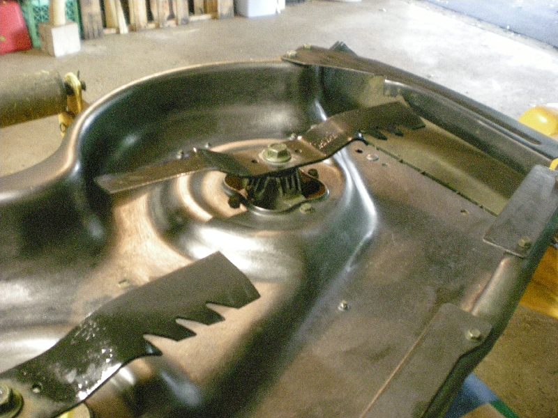 How to best strip rust/paint/grassgoo from mower deck underside Page